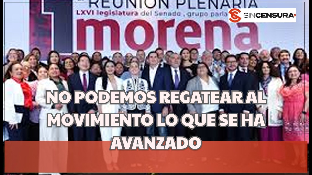 No PODEMOS REGATEAR al MOVIMIENTO lo que se ha AVANZADO