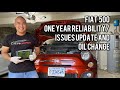 Fiat 500 One Year Ownership Update (Reliability Issues, Maintenance, Repair Cost and Oil Change)