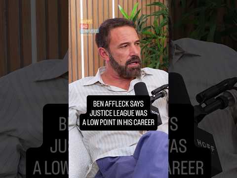 Video Ben Affleck says JUSTICE LEAGUE was a low point in his career