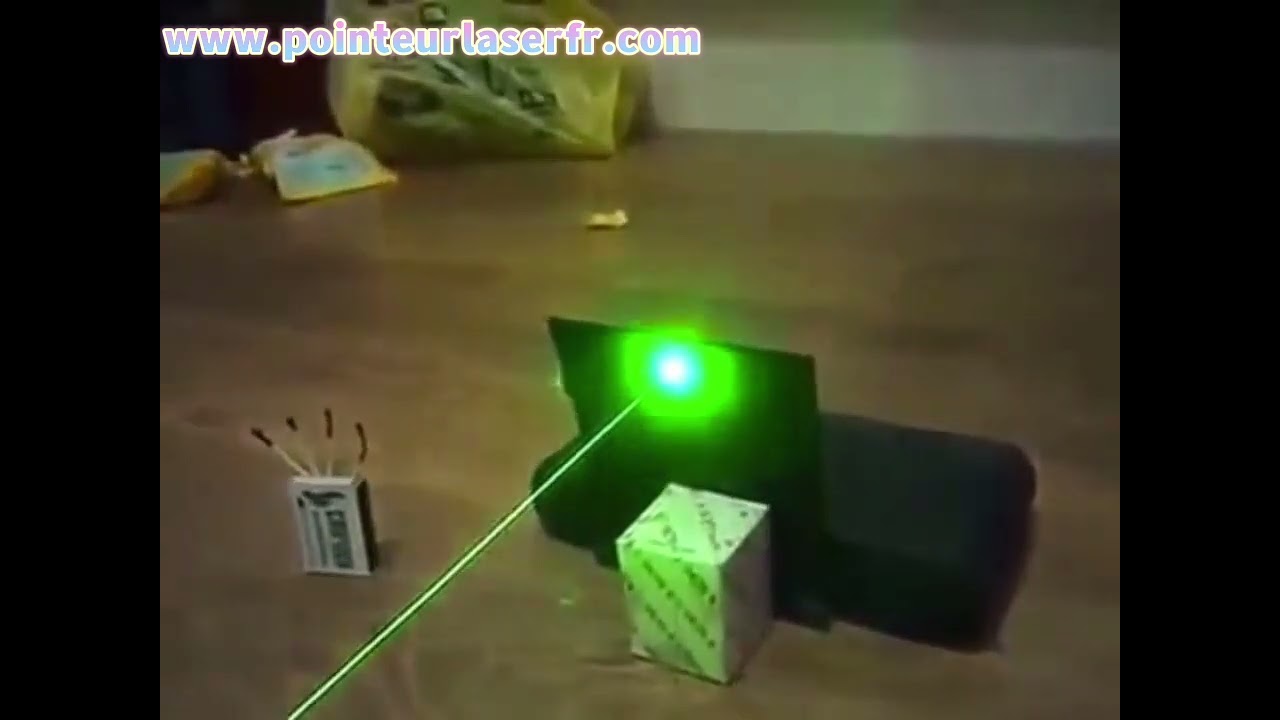 Laser Pointeur 3W(3000mW) 301 Vert Brûler des Allumettes Pas Cher