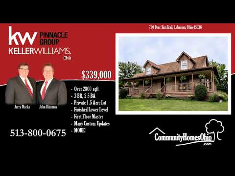 790 Deer Run Trail, Lebanon, OH home video tour