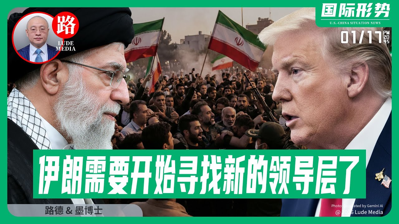 【路德社】川普点名哈梅内伊称伊朗需要开始寻找新的领导层了；以色列称美对伊朗打击不可避免只是时机问题；川普对欧洲8国阻止美收购格陵兰加10%关税1/17/2026 墨博士【ludepress.com】