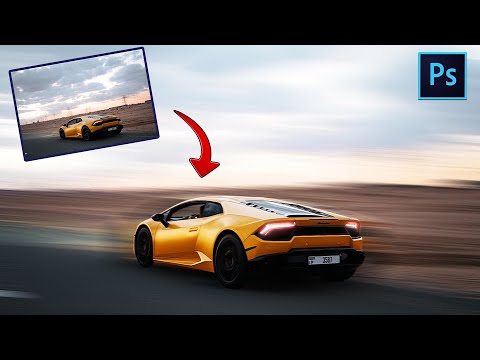 【Photoshop】車にスピード感をだしてみた！！