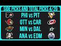 NHL Picks Today Monday 4/20/26 NHL Picks and Predictions