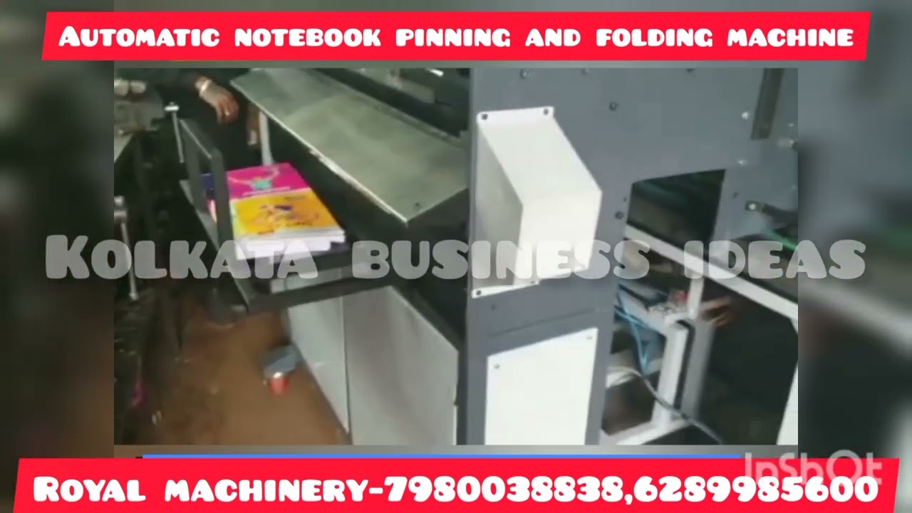 automatic notebook pinning folding machine/notebook making machine/binding +edge squaring machine