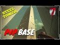 Steel Tower Base Design | 7 Days To Die Alpha 18 PVP Multiplayer