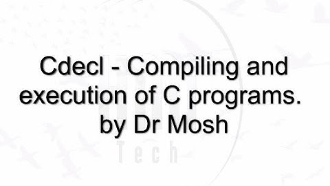 Compiling C source to exe, gcc, asm, link, stackframe