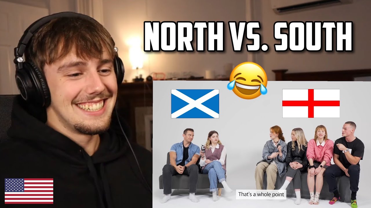 American Reacts to Accent Differences North vs. South Britain YouTube