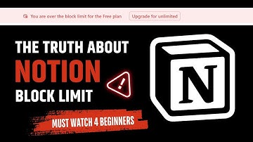 Notion Block Limit: How to remove the block limit on notion to avoid paying for an upgrade