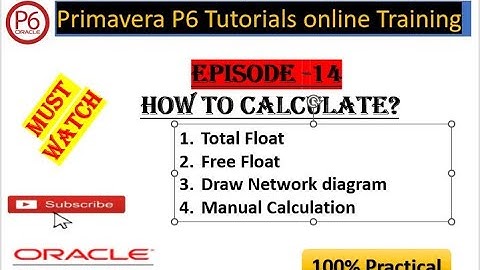 14. Network Diagram I Total Float I Free Float I Secret of Primavera
