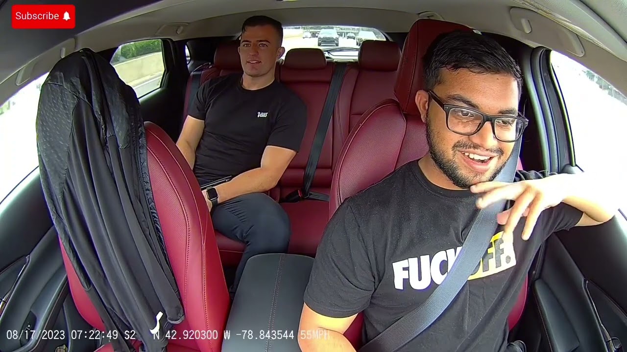 having a great conversation with my ride sharing folk.