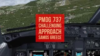 Prepar3d V3.3 | PMDG 737 - Challenging Approach - 29 Palms Samos LGSM screenshot 4