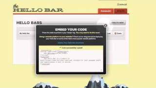 How To Insert An 'Hello Bar' Into Your Blog