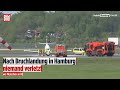 Bruchlandung von Kleinflugzeug: Flugverkehr am Airport Hamburg eingestellt