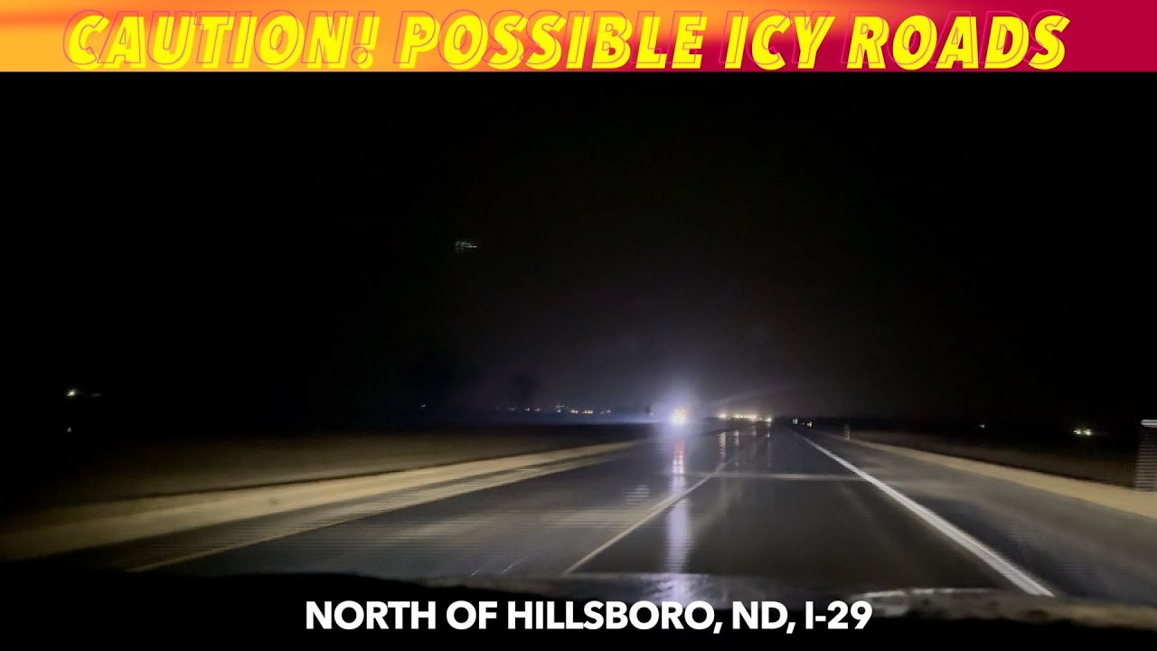 CAUTION DRIVING! Watch For Icy Roads On This Sunday Morning - YouTube