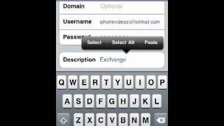 How to setup a hotmail, live or msn Exchange account on your iphone, ipod or ipad