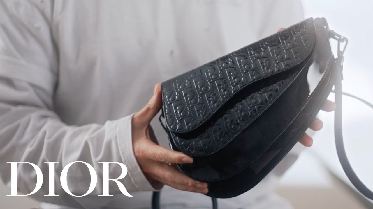 Dior Boxy Bag with Strap Black Dior Oblique Gravity Leather