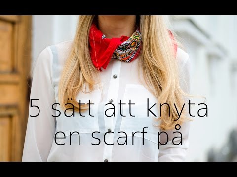 Video: 3 sätt att bära en smal halsduk