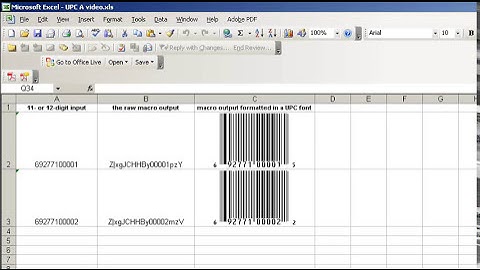 How to Make UPC in Excel with Azalea Barcode Tools