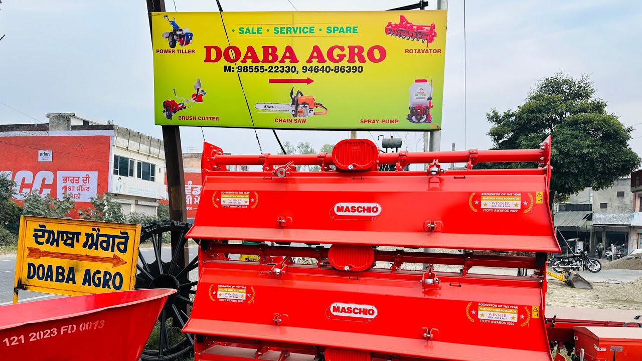 Italian Maschio Rotavator full Quality and Features details for Subsidy in Punjab 98555-22330