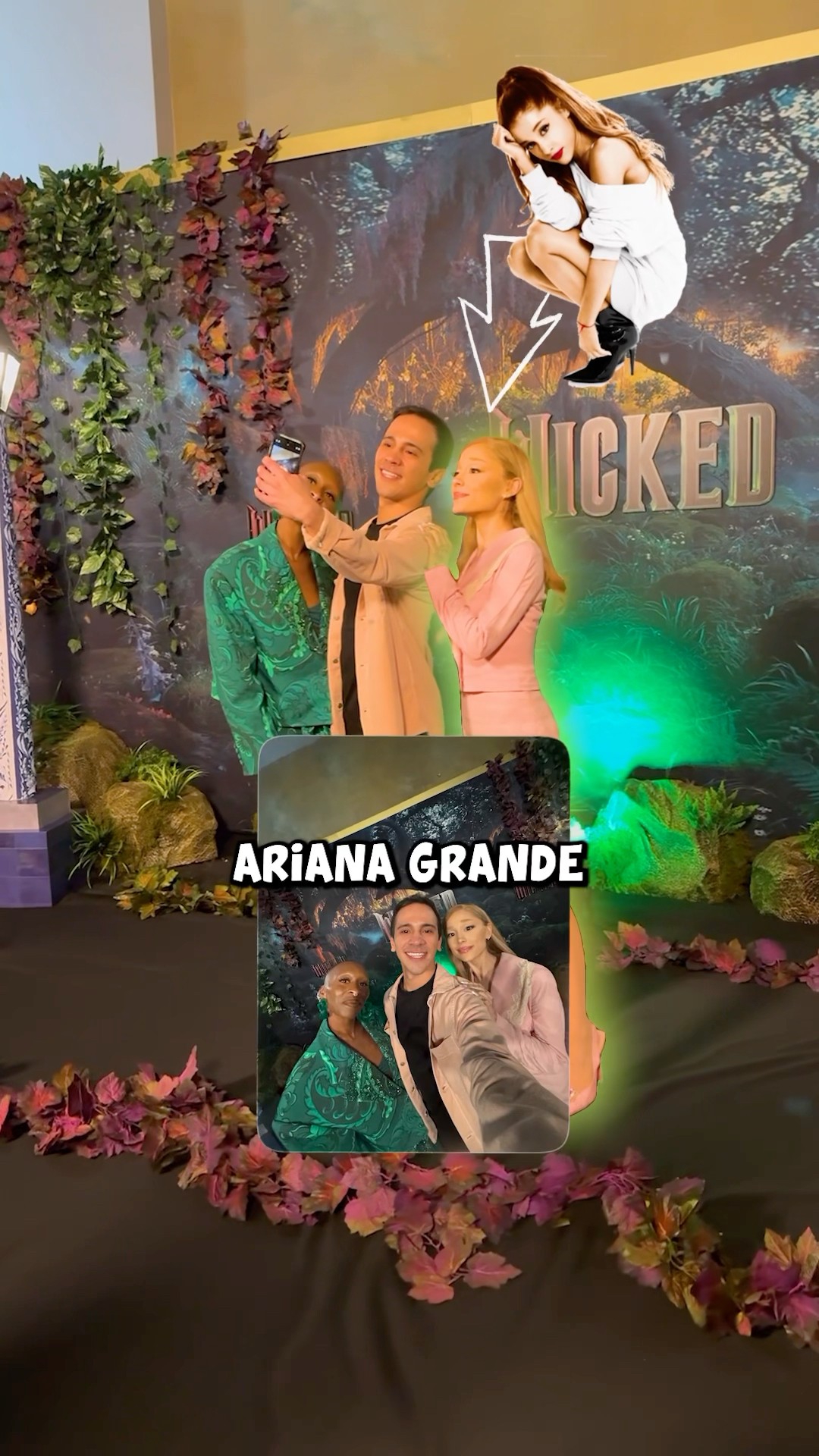 Sorprendí a ARIANA GRANDE ?? #wicked #shorts #palomaresmagic