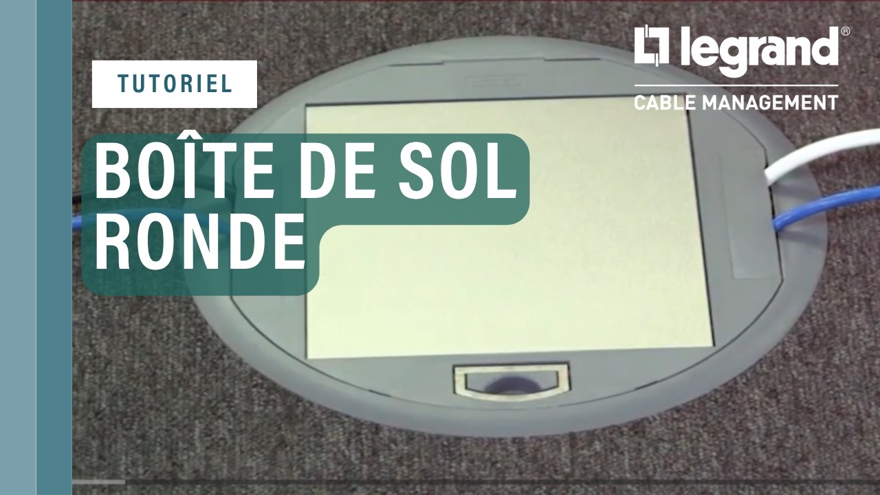 Planet Wattohm - Installation d’une boîte de sol Ronde avec supports d’appareillage horizontaux