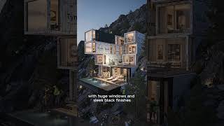 Luxury Container Home Mountainside Construction  #constructionlife #constructionchannel  #builders