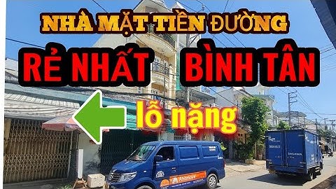 "LỔ NẶNG" Chủ Bán Nhà mặt tiền 10m "HÀNG TO" Đường số 8 (Lê Văn Quới) RẺ Nhất Bình Tân sát tân phú