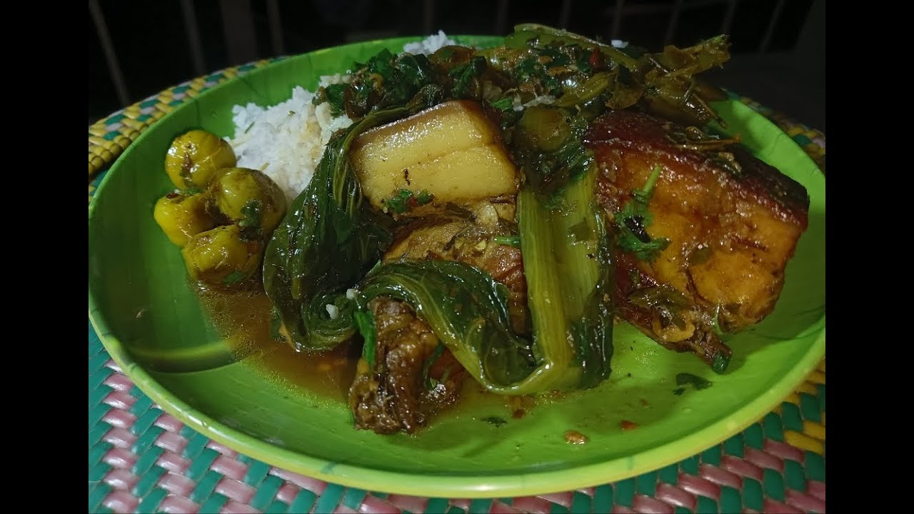 EATING PORK WITH LAI PATTA PORK EATING pork YouTube