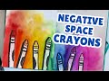 Negative Space Crayons