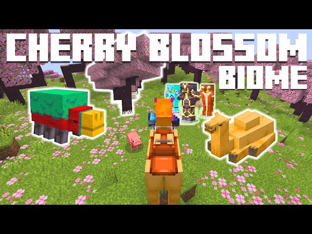 Minecraft 1.20 vai colorir o game com bioma de cerejeiras em flor 