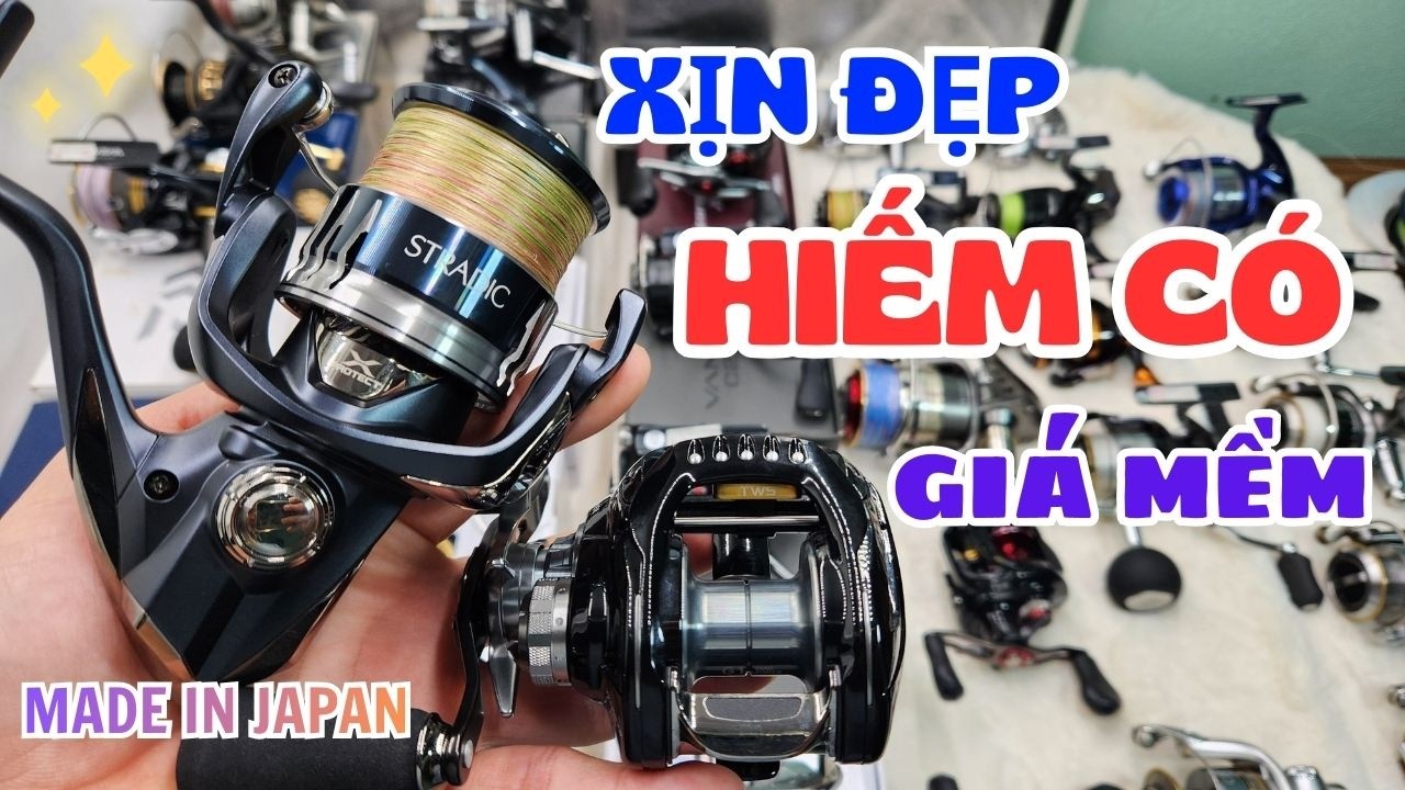 ( Siêu Đẹp - Giá Mềm ) Lô Máy Câu Nhật Bản Chính Hãng | Shimano Daiwa #máycâulure #máycâunhật