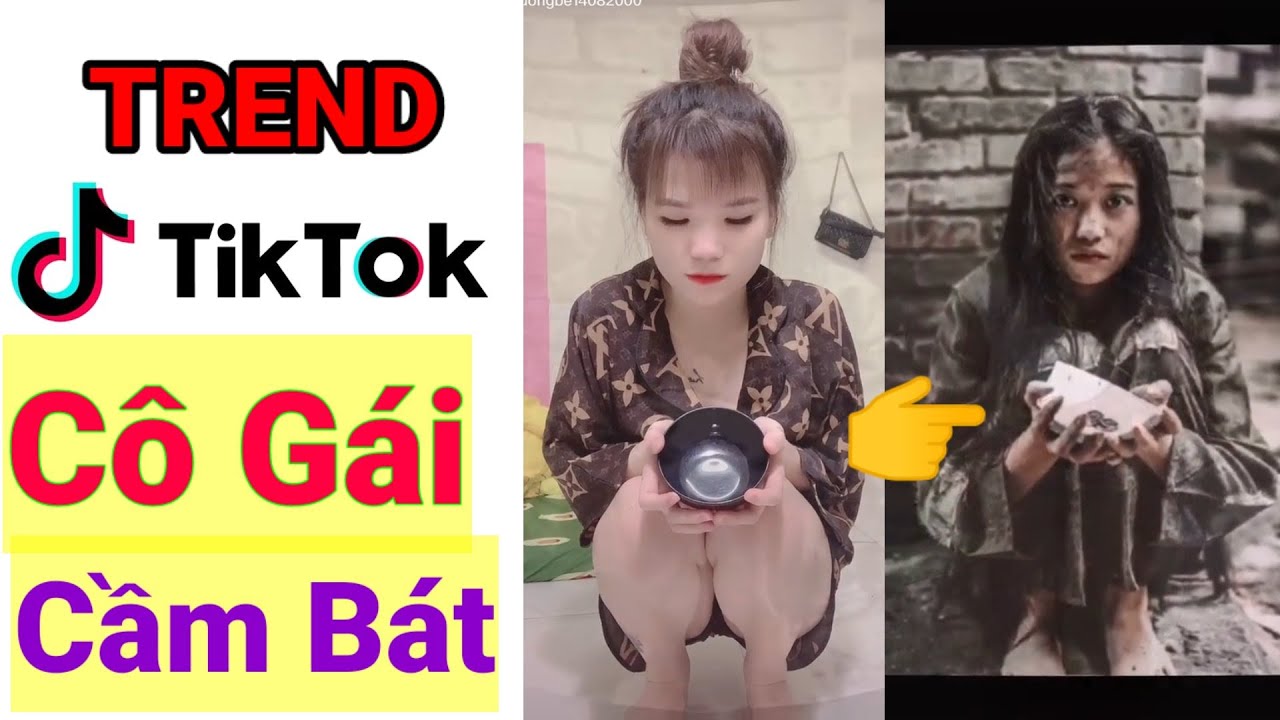 Cách làm video cô gái cầm bát ăn xin trên tiktok dùng hiệu ứng ...