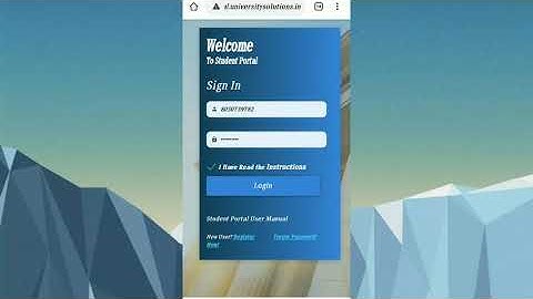 How to change password in student portal