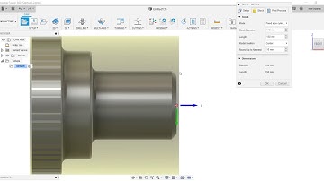 FUSION360  STOCK SETUP  FOR  LATHE