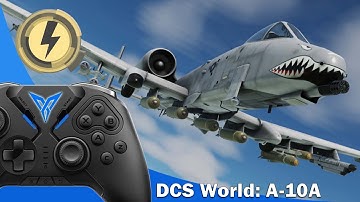 DCS World: A-10A Thunderbolt | Motion control with Flydigi Apex 2 controller featuring reWASD remap