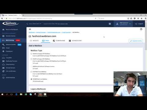 Adding a new mailbox/email address in your Fasthosts control panel