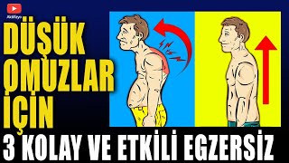 DÜŞÜK OMUZLAR İÇİN 3 KOLAY EGZERSİZ (duruş düzeltme egzersizleri) #aktifizyo #boyunağrısı Resimi