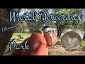 Afternoon metal detecting at a park