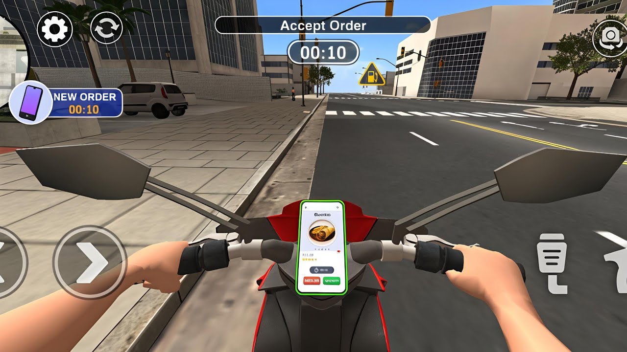 Food Delevery Boy Game Android | New Android Gameplay Food Delevery In Bike | #games #gaming #viral 