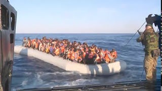 Royal Navy Flagship Rescues Hundreds In The Mediterranean