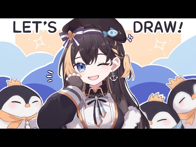 【DRAWING】first peto of 2023🐧🎨【NIJISANJI EN | Petra Gurin】のサムネイル