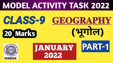 Class 9 Geography(भूगोल) Model Activity Task Part 1 January 2022 Hindi Medium/Activity Task In Hindi