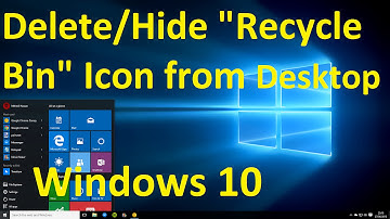 Windows 10, How to Delete Recycle Bin Icon from Desktop
