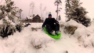 Sledding Fail Jackass Style