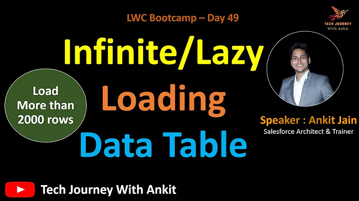 LWC Bootcamp Day 49 | Part 6: Lightning Data Table: Infinite or Lazy Loading On Data Table #lwc