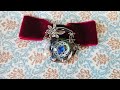 魔法陣に煌めく宝石ブローチレジン♪A jewel brooch resin that glitters in the magic circle ♪