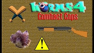 Worms 4 Combact Cops Yet Shotgun Mission + Violet Stone