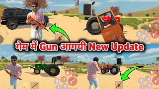 Indian vehicles simulator 3d character with gun update || Indian tractor game me gun kaise le || screenshot 4