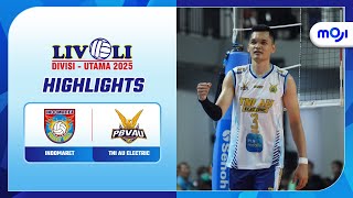 Highlight Livoli Divisi Utama 2025 Putra | Indomaret 0-3 TNI AU Electric | Moji